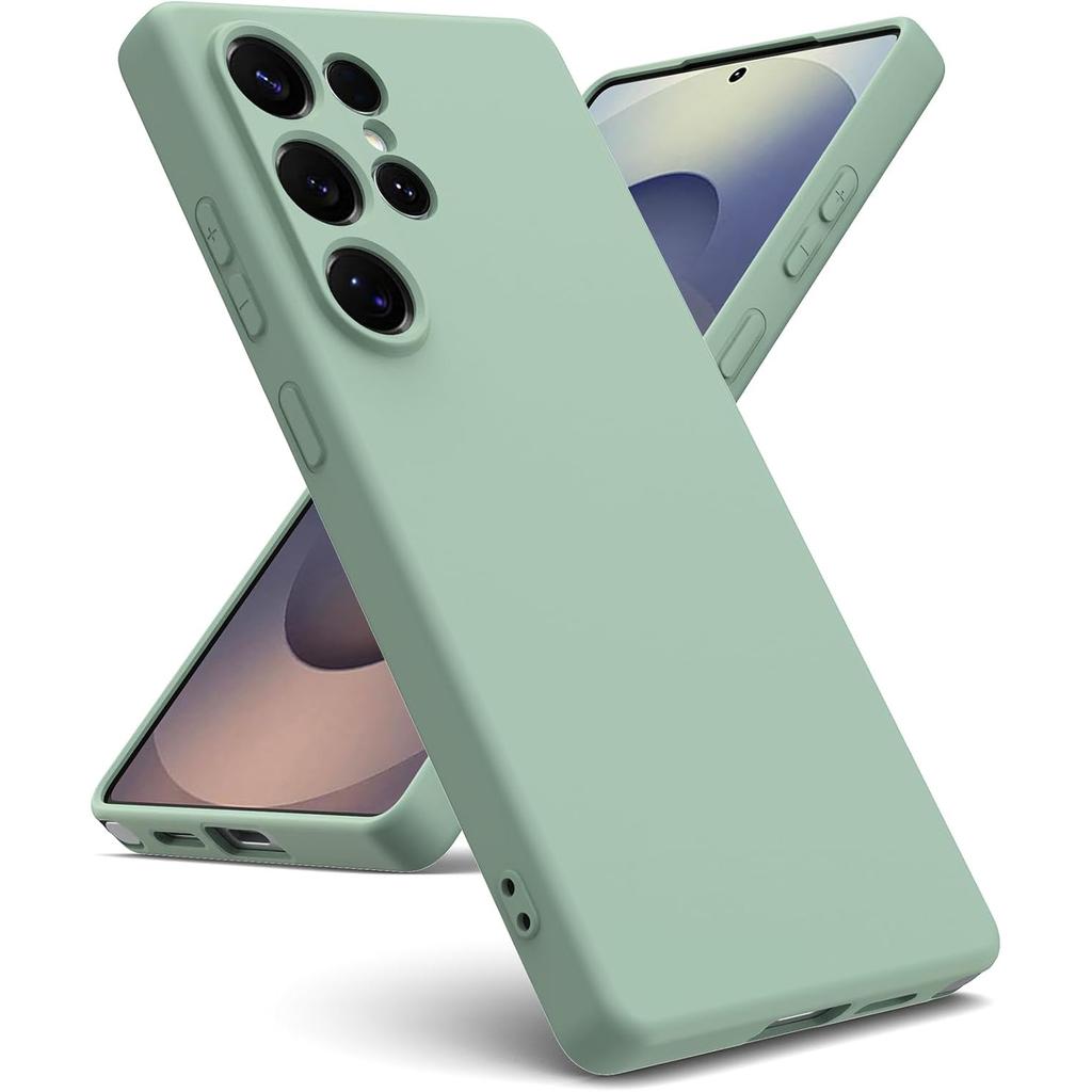 Роскошный чехол из жидкого силикона для Samsung Galaxy S25 Ultra S24 S25 S23 S22 S21 FE S20 Plus + S24+ S25+ Мягкий резиновый чехол Бампер