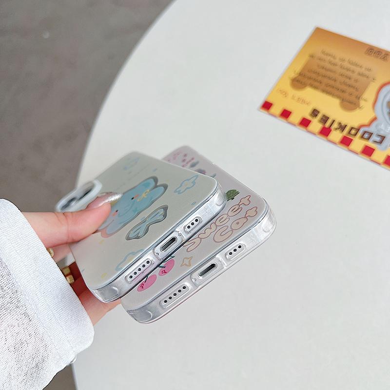 Cartoon Phone Case for Samsung S23 FE S25 Ultra A35 A54 A53 IPhone 16 Realme C53 C67 Reno 12 Redmi Note 13 Pro Redmi 13C 14C Tecno Honor X8 Cover