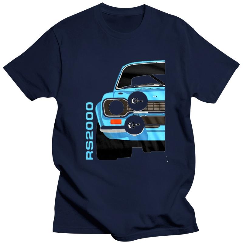 Men WomenAmerican Classic Car Escort Blue Mk1 Rs2000 Car White 2019 Unisexs New Fashion Brand Clothing Tops Unisex T Shirt Clothes