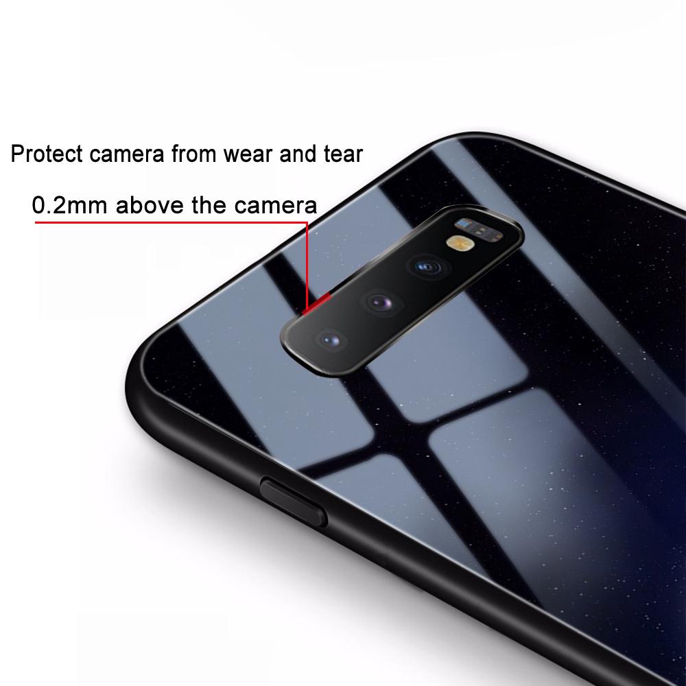 Чехол Cool Moon для Samsung Galaxy S21 S10 A51 S9 S10e S20fe Ultra A52 A52s 5g A32 A71 A12 Note 20 10 9 Plus, чехол из закаленного стекла