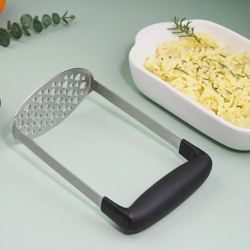 Handheld Potato Masher Non-slip Plastic Handle Potatoes Presser Portable Potato Smasher Fruit