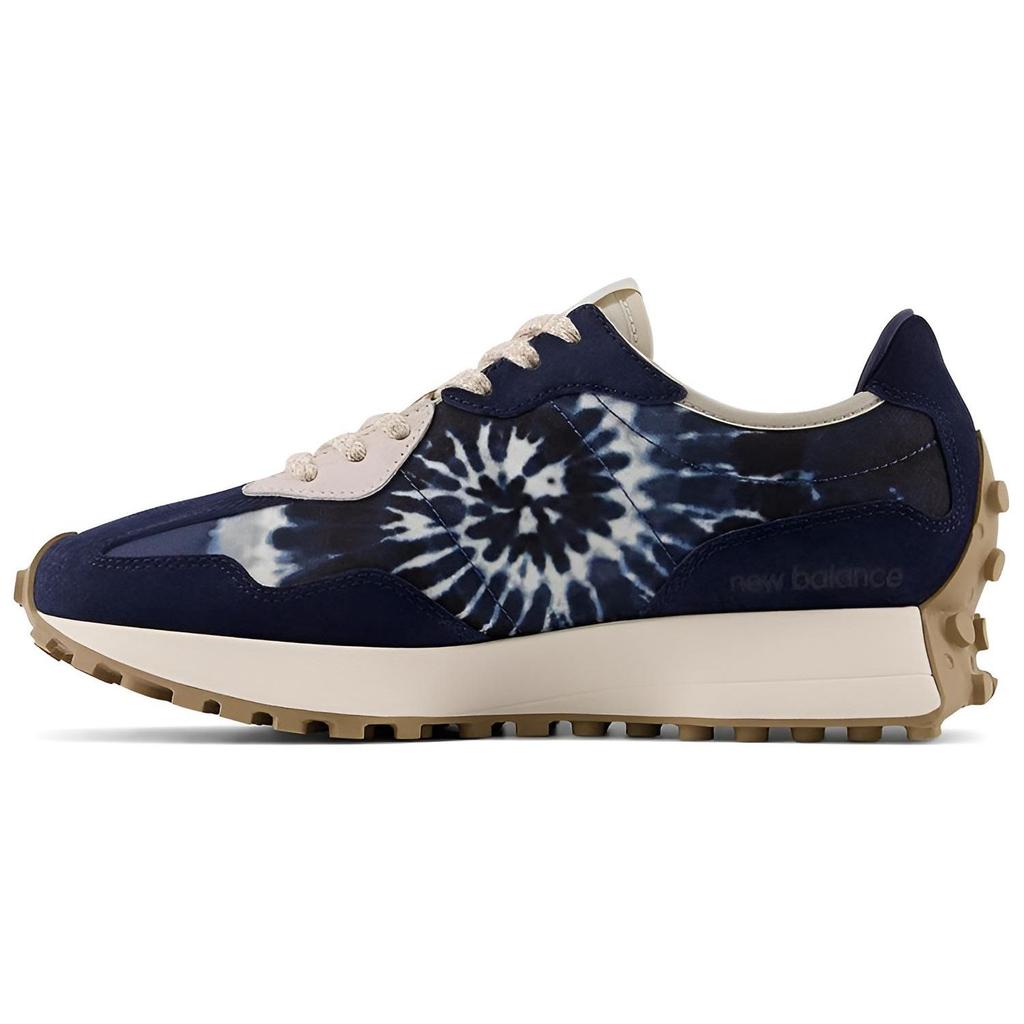 BEAST x New Balance 327 Тай-дай - Чернильно-синие женские кроссовки Белые WS327BEA