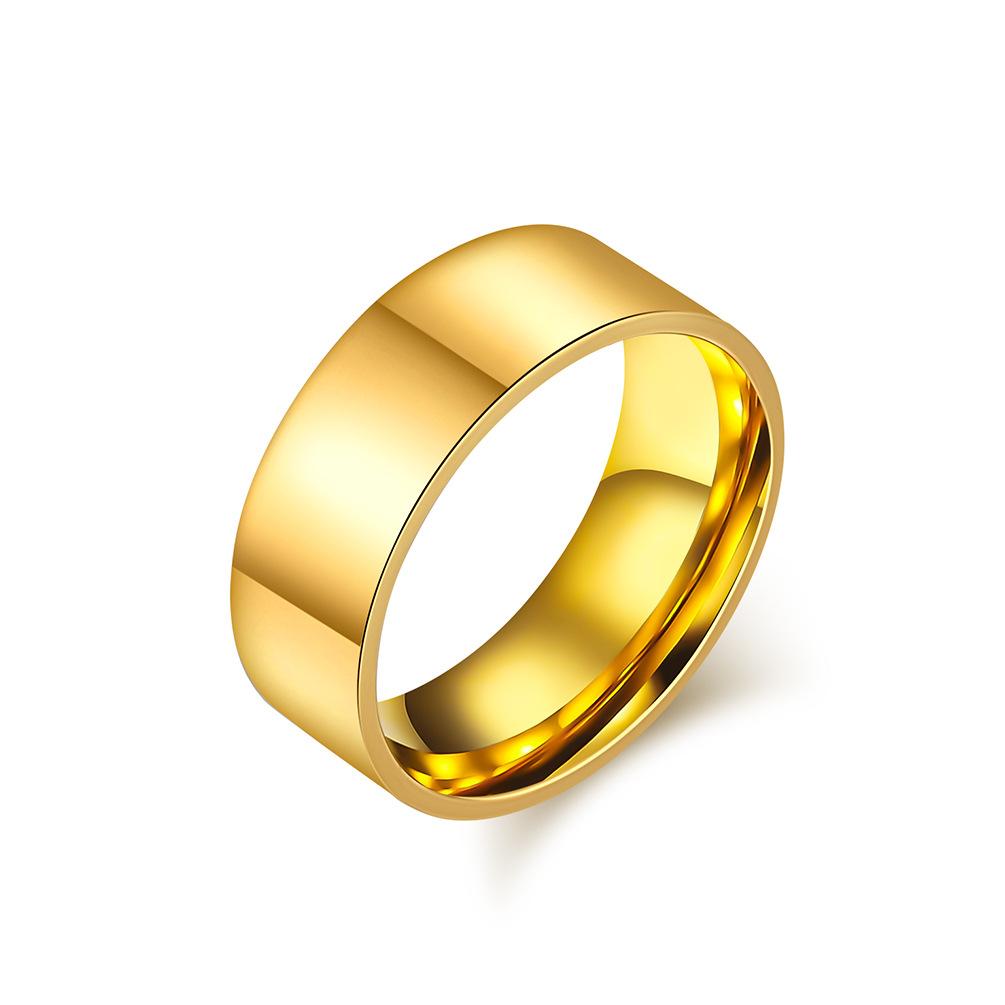 Внешняя плоская внутренняя дуга простое гладкое кольцо из титановой стали с холодным нейтральным ветром