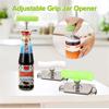 Открывалка для банок для слабых рук Легко открывающая Регулируемая ручка Открывалка для банок, Нержавеющая сталь Открывалка для консервов Бутылка Жестяная крышка для банки Регулируемый размер