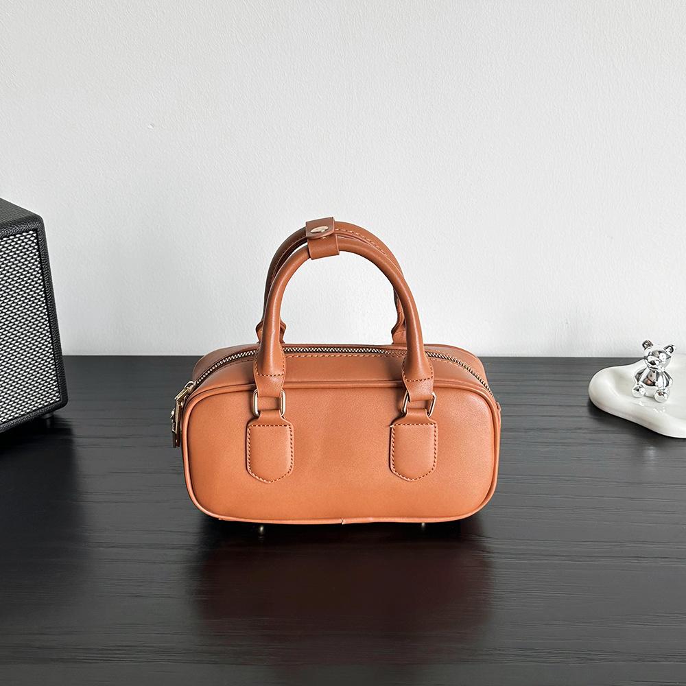 Маленькая сумка для боулинга Niche Carrying, женская, осень/зима, винтажная, маленькая, квадратная, с одним плечом, сумка через плечо