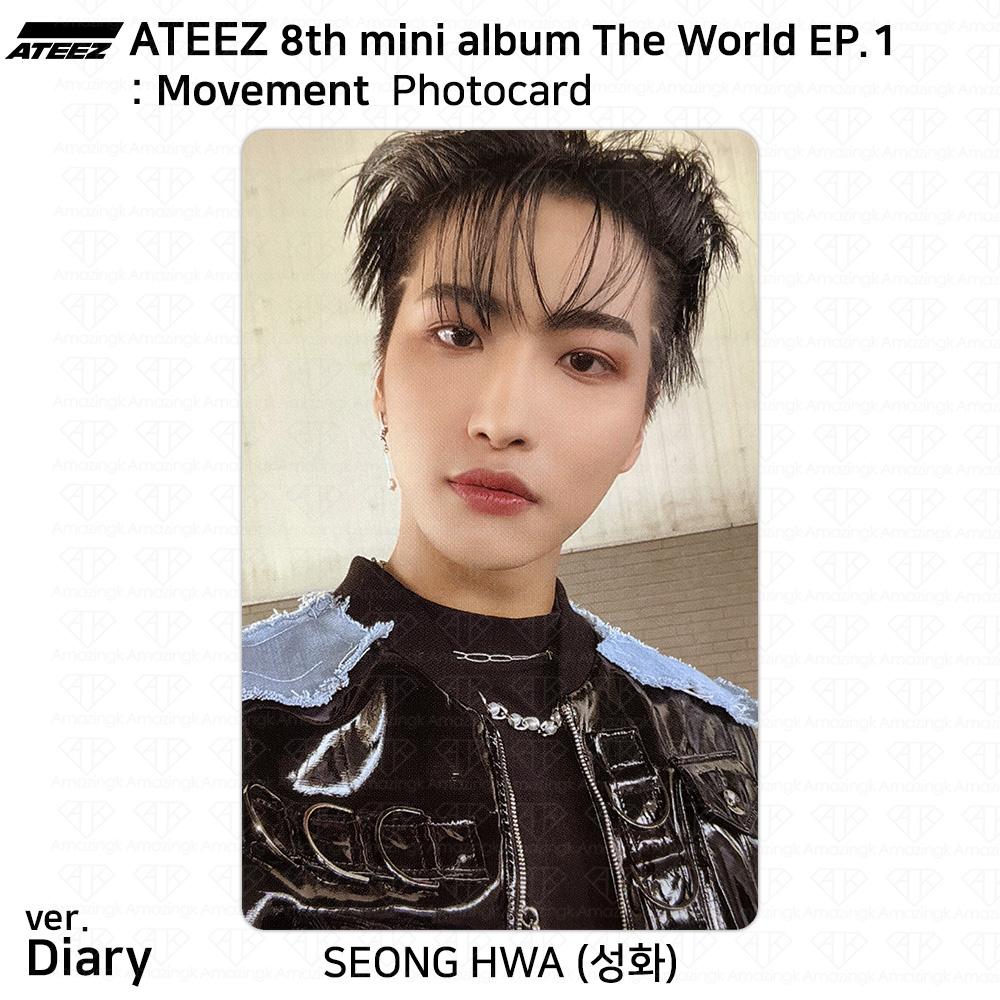 ATEEZ 8-й мини-альбом The World EP.1 : Официальное удостоверение личности движения Фотокарта КПОП