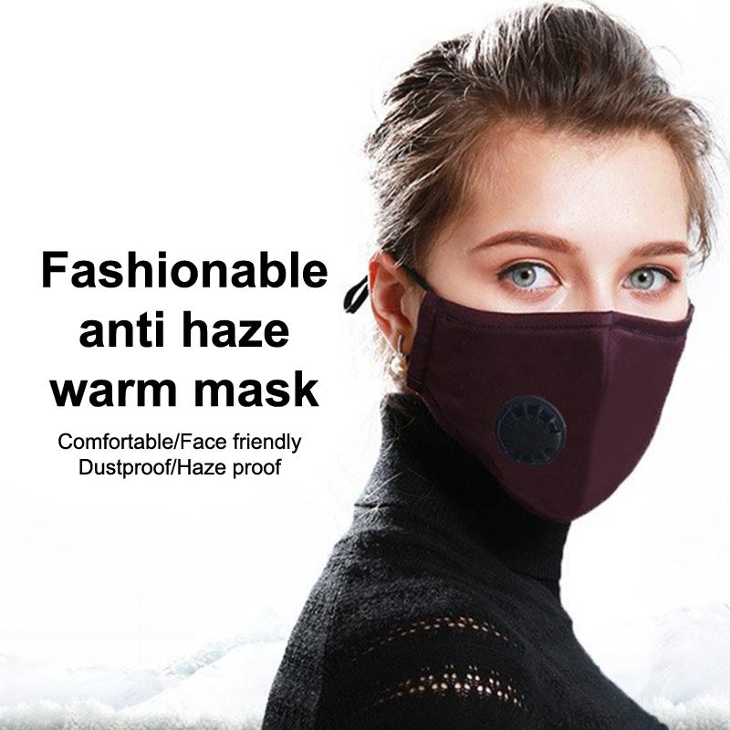 Взрослая хлопковая маска для лица респиратор стираемые многоразовые клапаны маски для рта с активированным угольным фильтром Pm2.5 маска Pm052