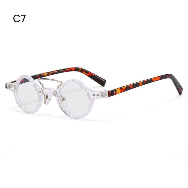 Солнцезащитные очки в стиле хиппи, маленькие круглые квадратные мужские и женские ретро очки в стиле стим-панк, винтажные очки с градиентом для вождения, UV400