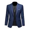 Весна Осень Мужской Повседневный Костюм Slim Fit Пиджак Мужской Профессиональный Костюм