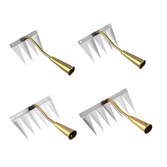 Садовые грабли со съемной конструкцией Эргономичная ручка Эффективный инструмент для прополки с острыми кончиками Садовый инструмент