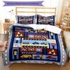 3pcs Cute Cars Bedding Set Duvet Cover Closure Includes 1 Duvet Cover & 2 Pillowcases, Soft and Comfortable for All Seasons.