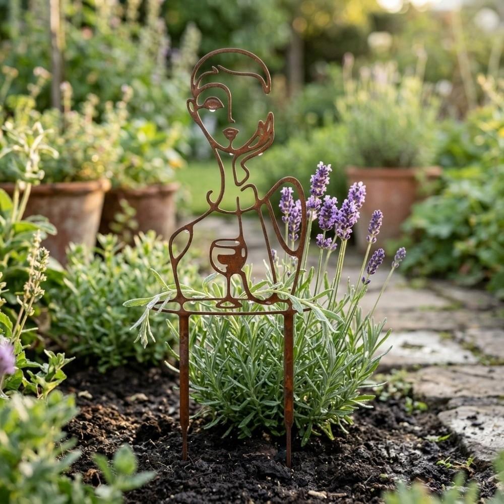 Strong Load Bearing Character Silhouette Plant Stand Plant Climbing Trellis Potted Plants