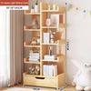 Floor Standing Living Room Bookshelf Multi-storey Library Shelf Open Ended Display Cabinet Small Footprint Simple Storage Rack