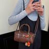 Плетеная сумка-тоут из ПУ с застежкой-молнией для повседневного использования