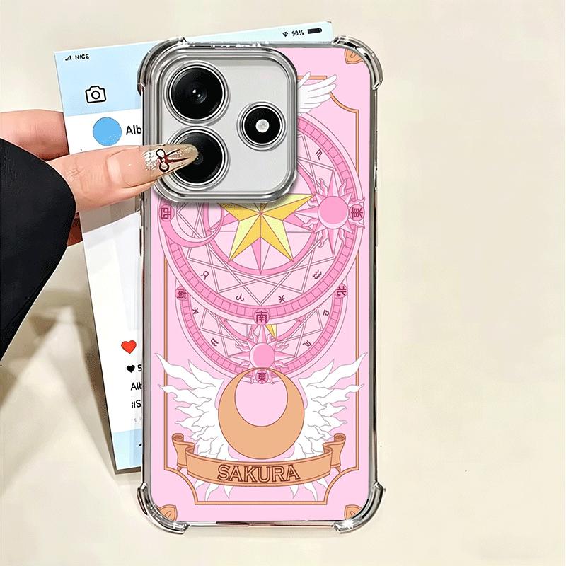 Чехол для телефона Cardcaptor Sakura Cute Girl с покрытием для Xiaomi Poco X5 X6 X7 X8 Pro Max F8 Ultra F7 M8 M7 M5S Redmi 15C 15 14C 13C 13