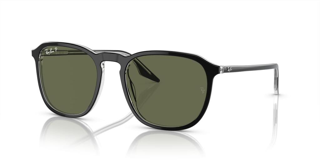 Солнцезащитные очки RB2203F ЧЕРНЫЕ НА ПРОЗРАЧНОМ 55 Ray-Ban