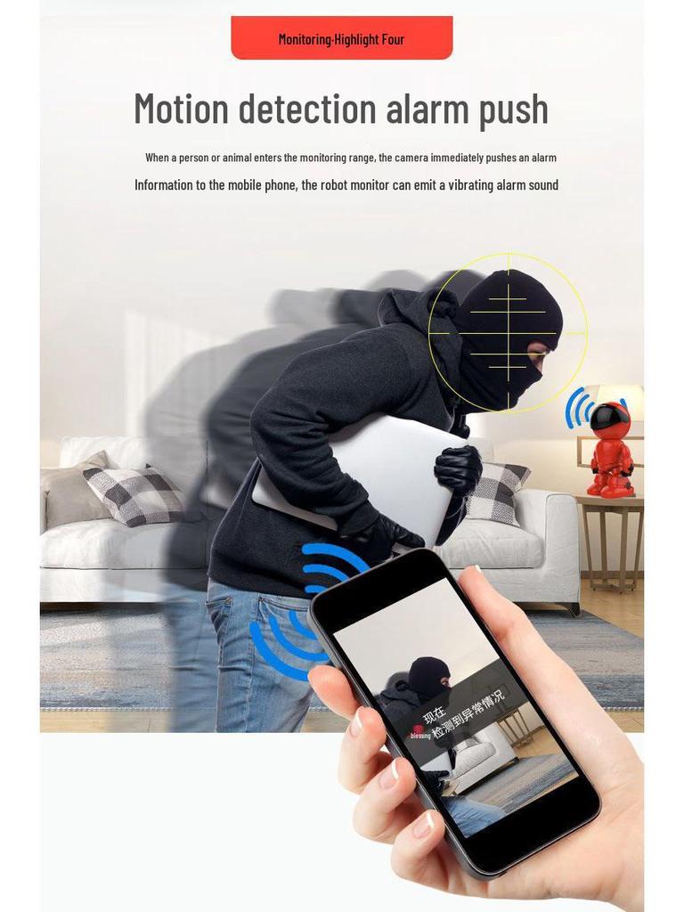 360° панорамная HD WiFi камера с ночным видением и удаленным мониторингом через мобильное приложение