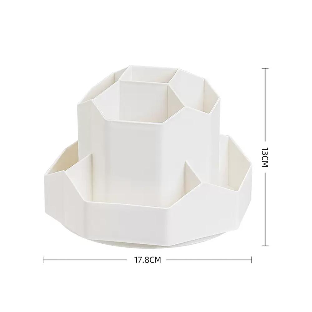 360° Вращающийся Держатель для ручек Просторный Настольный Ящик для хранения карандашей Органайзер для канцелярии с 9 отделениями Школьный Офисный Подставка для ручек