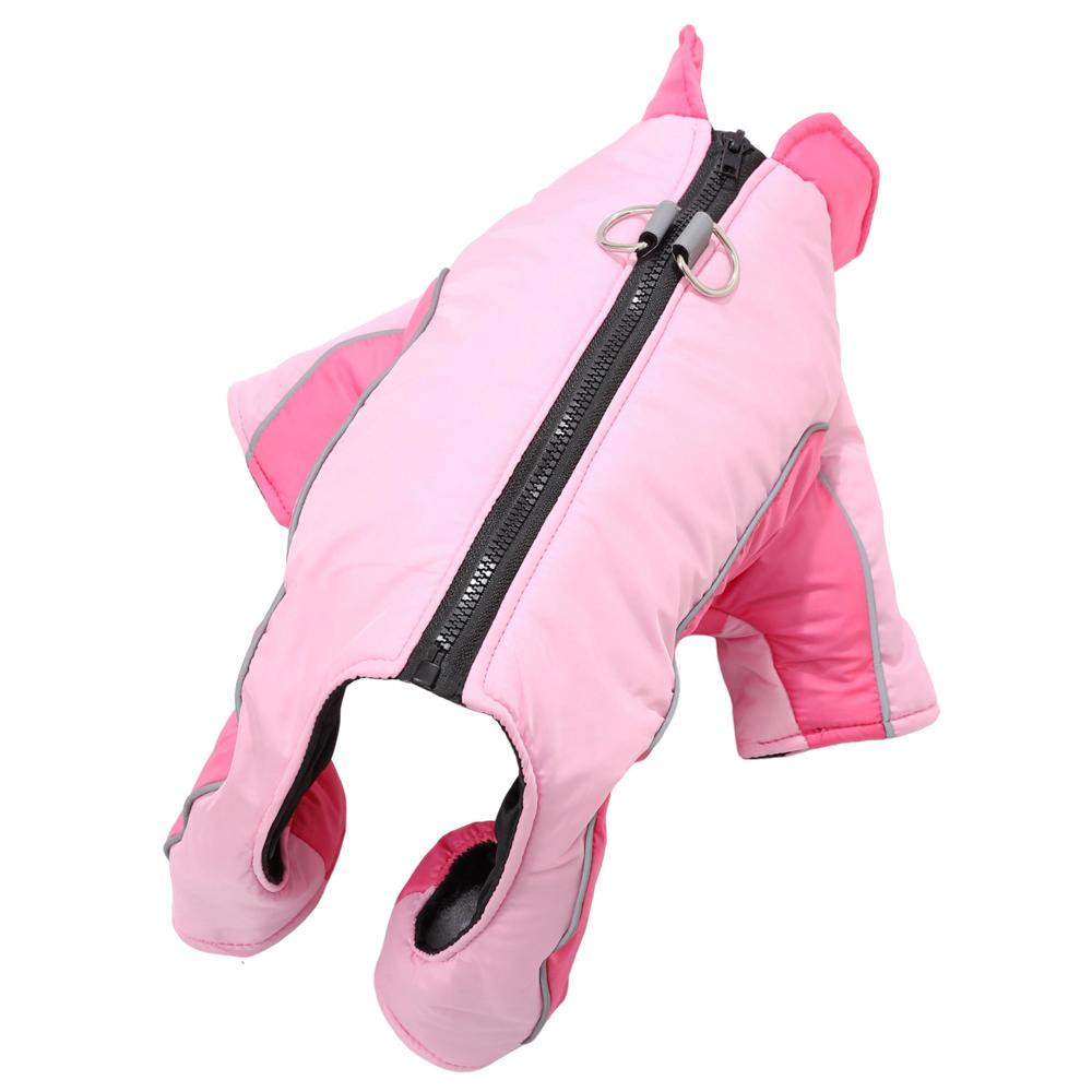 Утепленные комбинезоны для собак, зимняя ветрозащитная теплая куртка для щенков маленьких и средних собак с D-образным кольцом, эластичная, светоотражающая, одежда для чихуахуа и йоркширских собак
