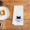 Funny Cat Kitchen Hand Towels - Cat Dish Towels, 16 X 24 Inches (Judging You)