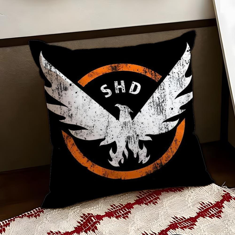 The DDivision 2game Cushion Cover Reversible Soft Durable Pillow Cover Home Car MultiScene Use for Daily Comfort