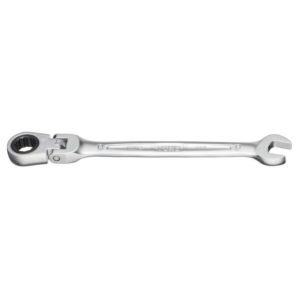 TONE Swing Ratchet Box Wrench Width Across Flats 8mm HPRMF-08