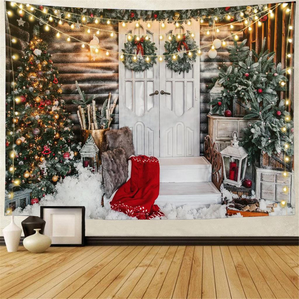 Snow Wall Hanging Tapestry Christmas Wall Hanging Tree Wall Hanging Gorgeous Christmas Tree Fireplace Gifts