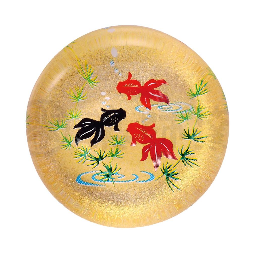 Yakushi Kiln Glass Chopstick Rest Set of 5 (Goldfish)