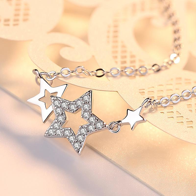 Five-pointed Star Necklace for Women, Japanese and Korean Simple Personality Star Pendant Collarbone Chain