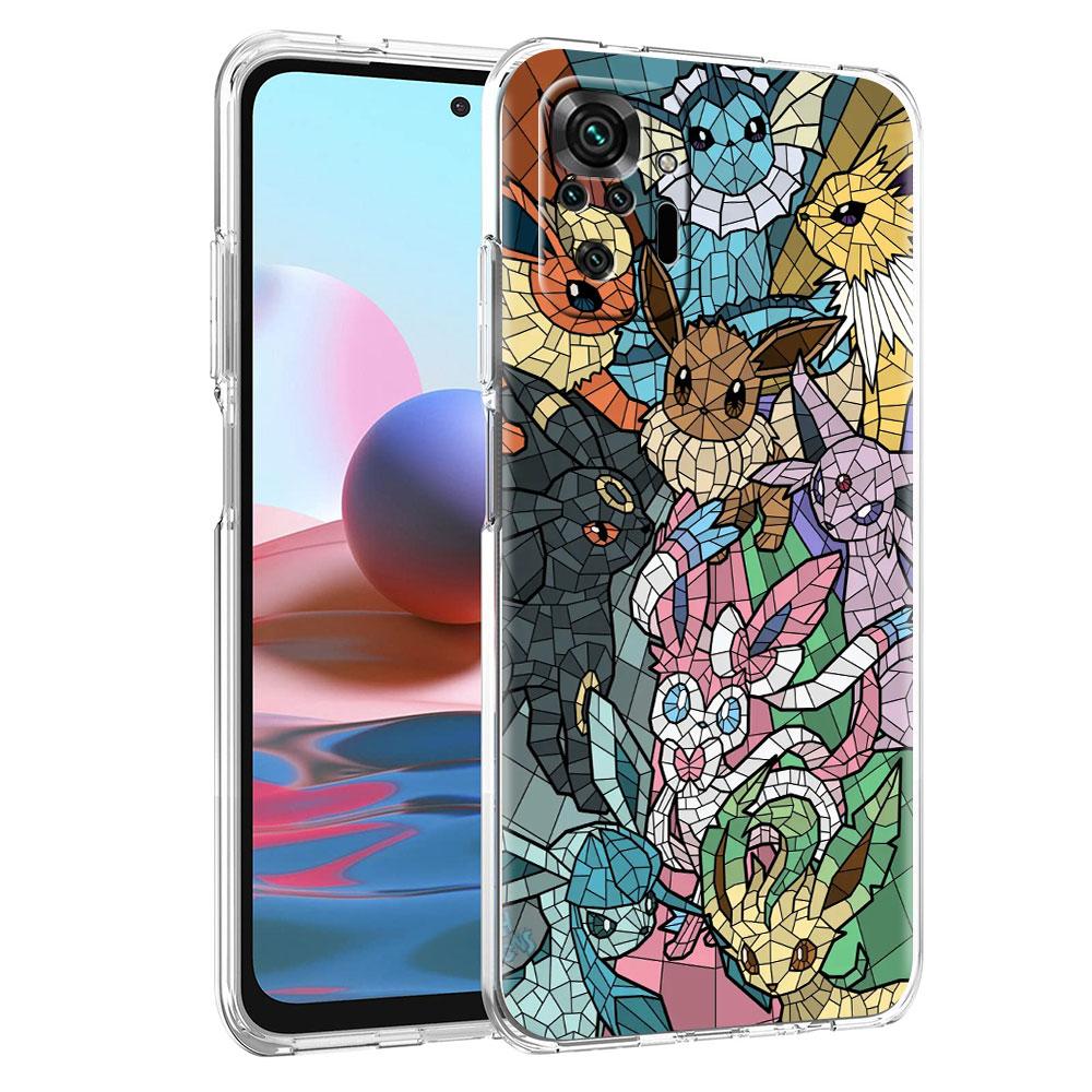 Чехол для телефона с аниме-покемоном Eevee для Xiaomi Redmi Note 11 10 9 8 Pro 9S 10S 9A 9C, противоударный, K40 8T 7 9T, мягкий силиконовый чехол TPU