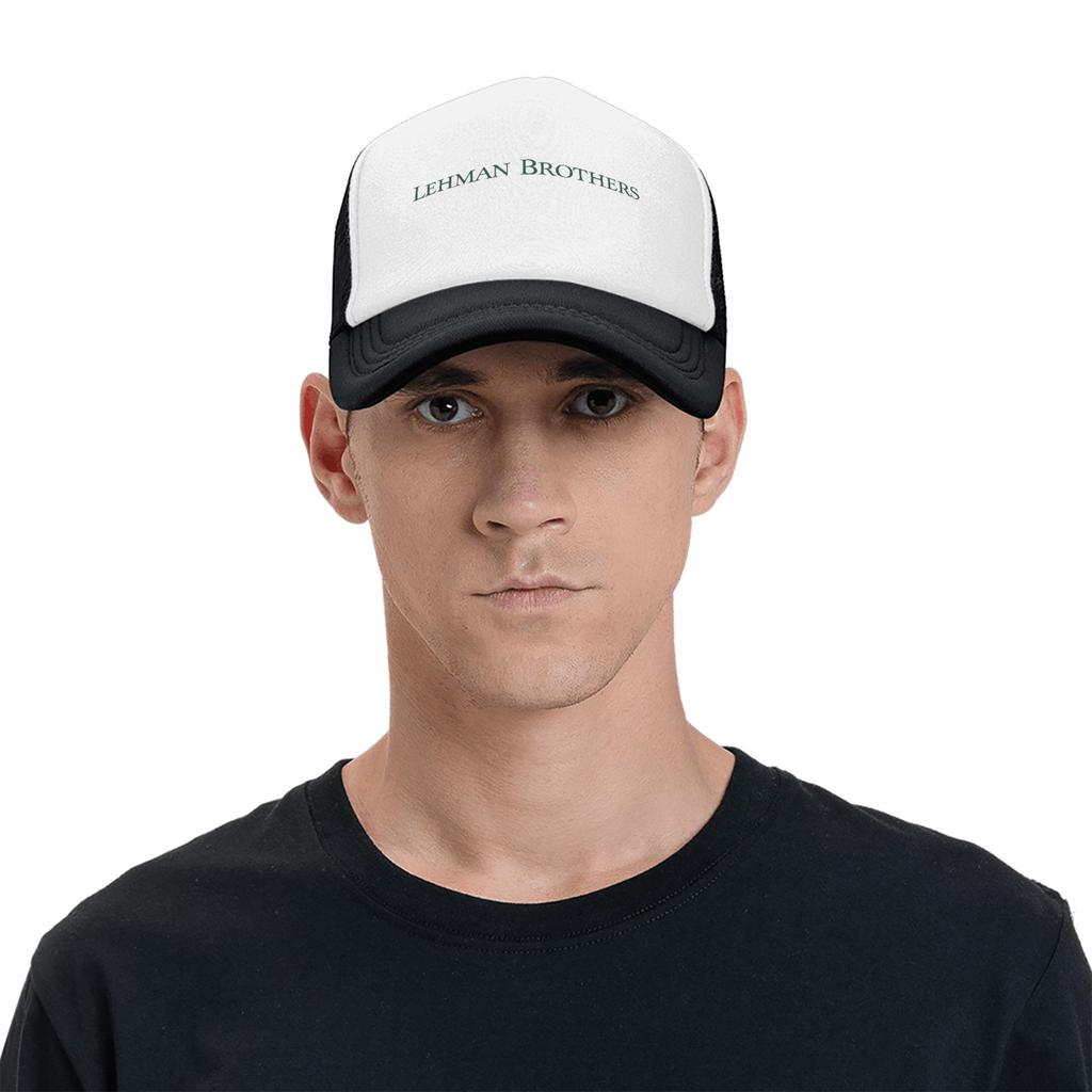 Lehman Brothers Baseball Cap Outdoor Sports Breathable Trucker Hat Men Adult Streetwear Print Snapback Cap