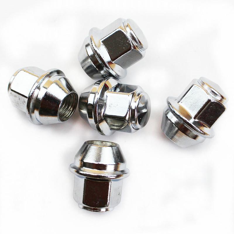 5PCS/lot Chrome Wheel Lug Nuts for Ford Foucs MK3 Mondeo KUGA Escape Fiesta Fusion Lincoln M12*1.5