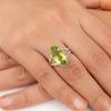 Peridot Gemstone 925 Sterling Silver Jewelry Handcrafted Stylish Ring For Women RR-23-10