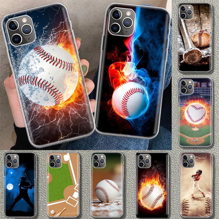 Baseball Sport Phone Case Cover for iPhone 11 12 13 Mini 14 15 Plus 16 Pro Max 17 Air 7 8 + SE Art Customized Fundas 11 12 13 Mi