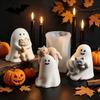 Gypsum Mold Handmade Ghost Mold Plaster Figurine Mold Translucent White For Handcraft Teaching Desktop Decorative Candles Home
