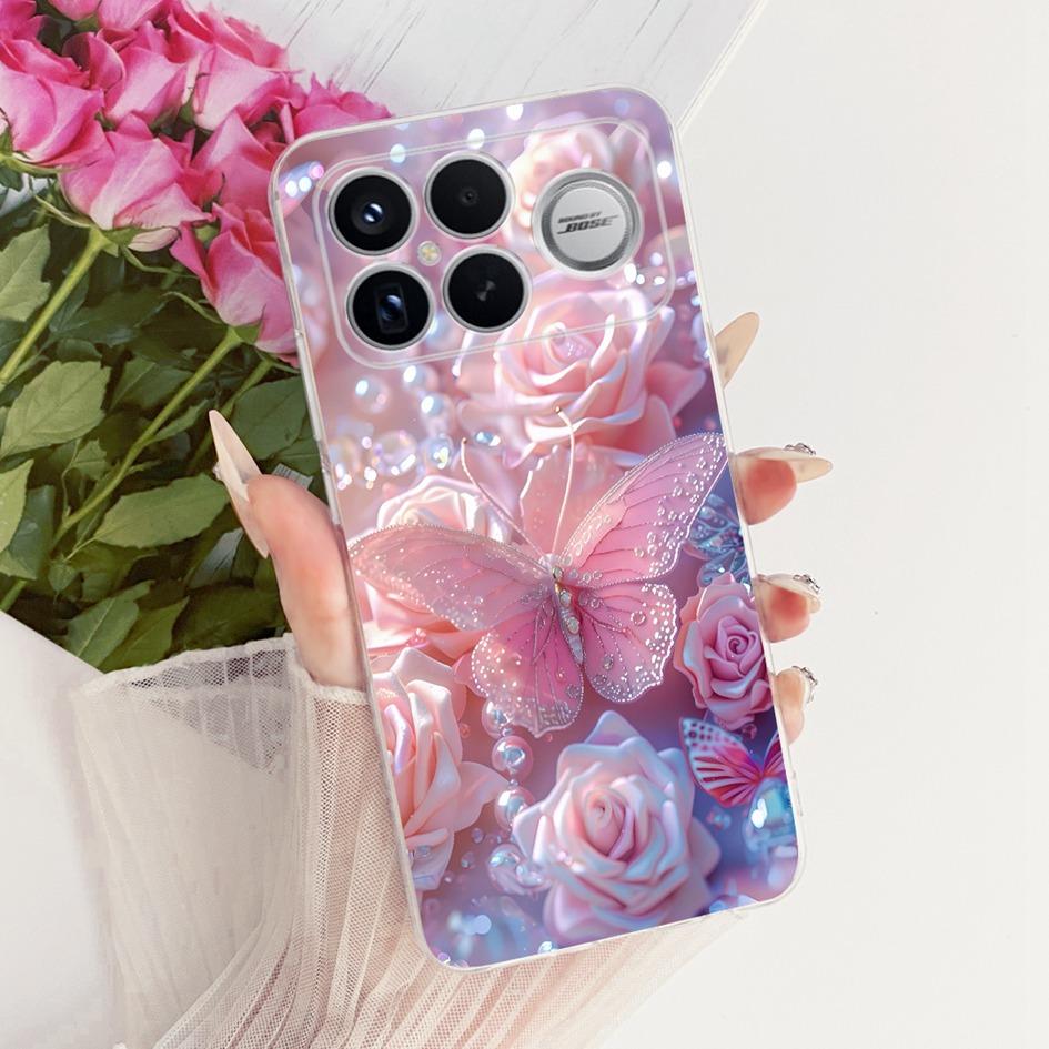Для Xiaomi POCO F8 Ultra Чехол Роскошный Мультяшный Дракон Прозрачный ТПУ Защитная Крышка Для Poco F8 Pro Ultra PocoF8 Pro Мягкий Чехол