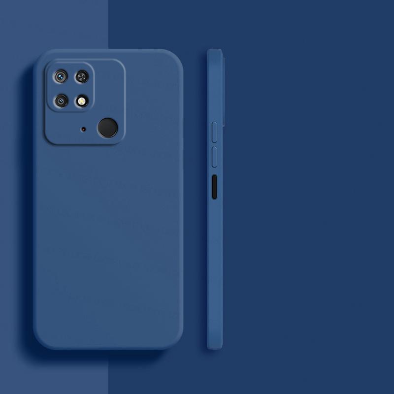Роскошный жидкий силиконовый чехол для телефона Redmi 10C Redmi10C, противоударный мягкий чехол на заднюю панель, RedMi10C RedMi 10 C, квадратный чехол