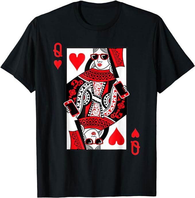 NEW LIMITED Queen of Hearts Mothers Day Gift, Valentine T-Shirt Size S-5XL Unisex T-Shirt