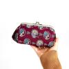 Mizumori Ado Jacquard Purse Frame Burgundy Coin Purse Ado-chan