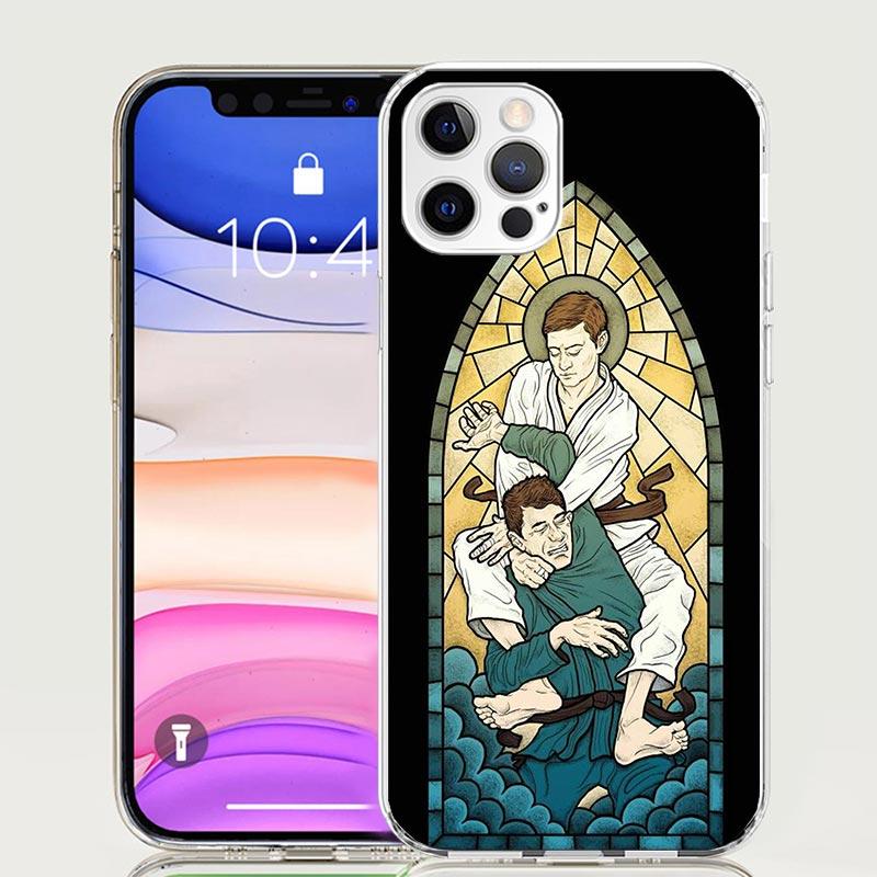 Чехол для телефона Judo jiu jitsu BJJ Brazilian Для IPhone 18 17 Air 16 15 Plus 11 14 Pro Max 13 Mini 12 7 8 + SE Рисунок Искусство Индивидуальный Co