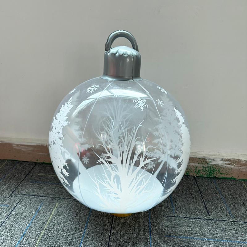 1 шт. Рождественские елочные украшения 40 см/60 см надувной украшенный шар гигантские большие шары