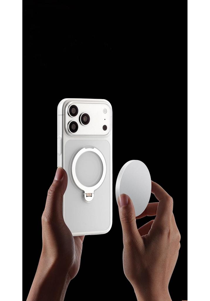 iPhone 17 Pro Магнитный прозрачный чехол 360° с вращением - Полное покрытие