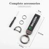 LZIE8 Leather Carbon Fiber Car Keychain Zinc Alloy Keyrings For Skoda Octavia Kodiaq Superb Rapid Karoq Fabia Kamiq Roomster Citigo A5