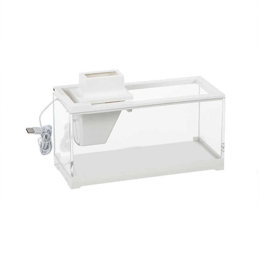 Fish Tiny Fish Tank Office Small Betta Aquarium Light With Filter Micro Landscape Fish Tank Office Desktop Home Ornaments