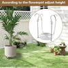 Adjustable Planter Insert for Tall Large Pots 310.3" Pot Riser with Chains And Hooks Stainless Steel Hanging Pot Filler for Indoor Outdoor Wedding
