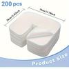 200 шт. Одноразовые мягкие нетканые плотно прилегающие чехлы для подголовника - Массажные столы/стулья Спа Подставка для лица Белый