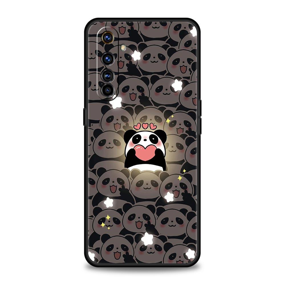 Чехол для телефона Realme 12 11 10 9 8 5G 7 6 GT5 GT3 GT2 Pro Plus C21 C11 C25 C35 GT Neo 2 3 3T 5 чехол милый панда лазающий бамбук