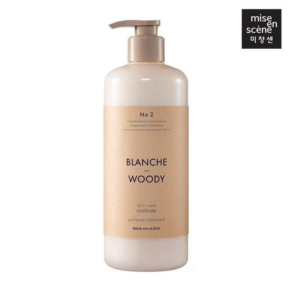 mise en scène skincare perfume treatment blanche and woody scent 900ml