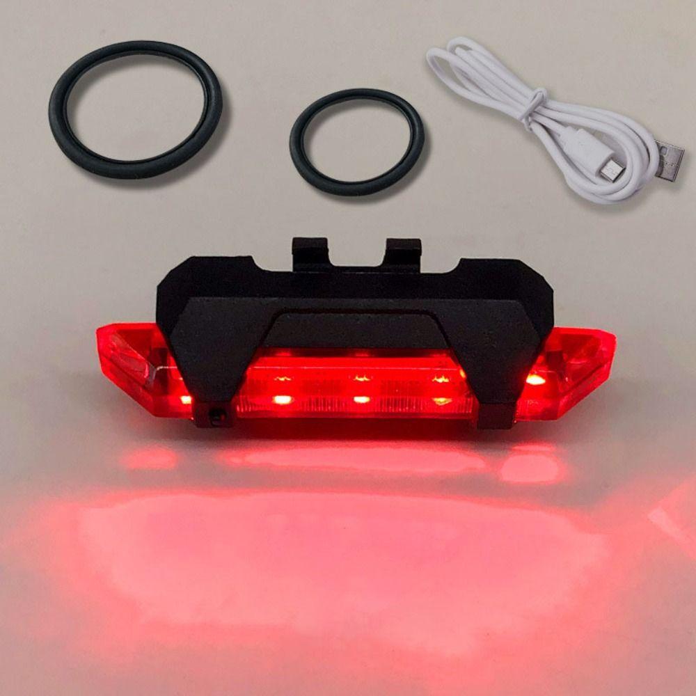 Flashing City Mountain Bike Bicycle Light USB Rechargeable Cycling Taillight Rear Bicycle Light