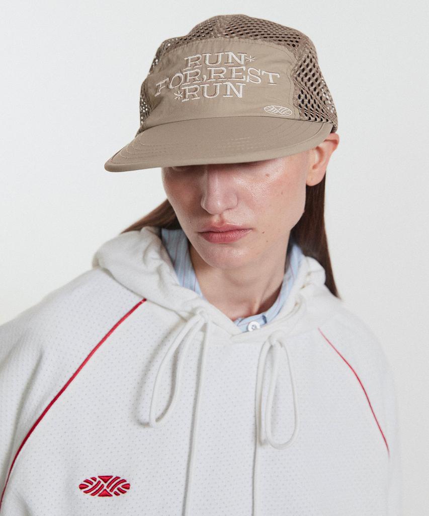 Кепка-сетка Minasu Run For Rest Run Mesh Camp Cap_Бежевый